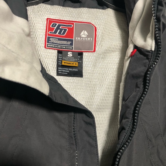 Burton Insulated FORMULA Snowboarding Jacket *Women’s* Small. Dark Grey, White - Picture 10 of 11